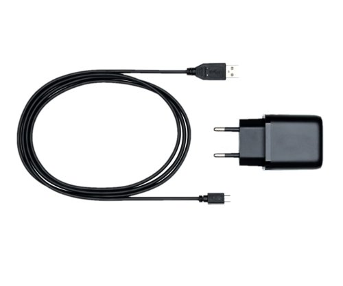 Adaptador de carga USB PD/QC 3.0 con cable micro USB de 20 W, 3,6 V~5,9 V/3 A; 6~9 V/2 A; 9 V~12 V/1,5 A, negro, caja DINIC con euroagujero, 2 m